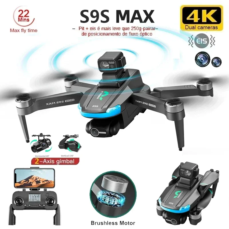 Fpv Brushless Rc Drone 4K - NEUE S9S MAX MINI Drone 4K