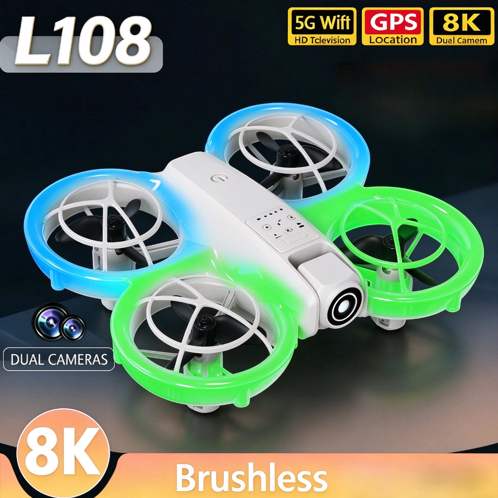 Fpv Brushless Rc Drone 4K - Original Mini-Drohne 4K Professionelle HD-Doppelkamera Drohne