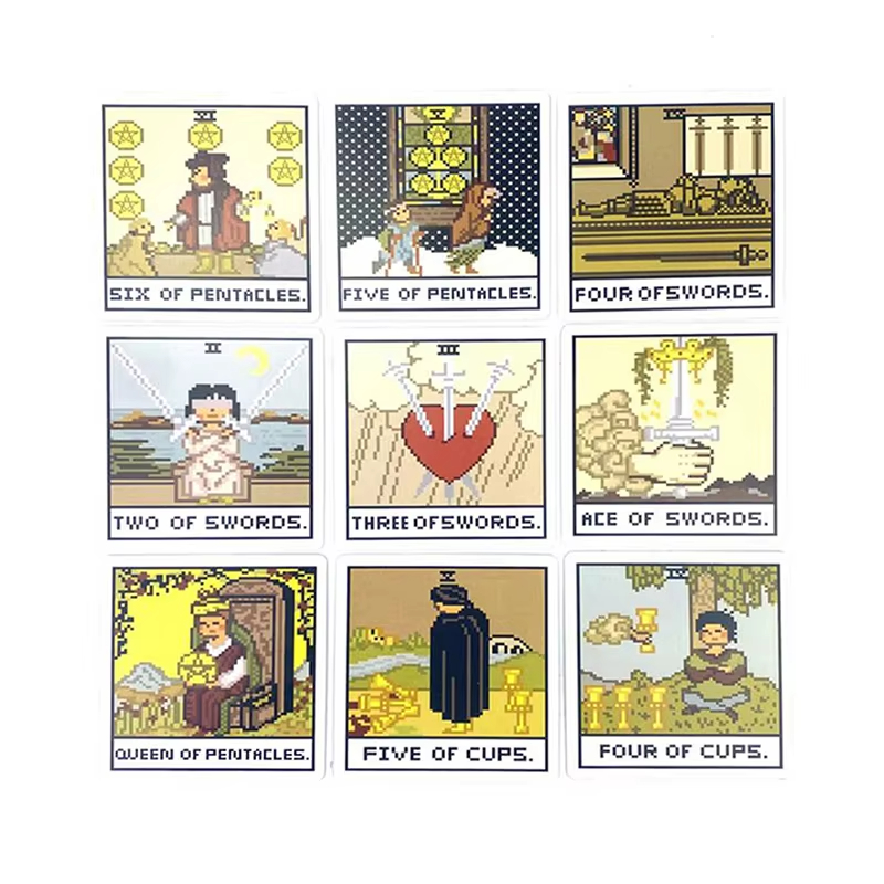 8-Bit Fantasy Tarot Deck Karte – Tarot Cards Deck With Guidebook Bewertung und Preis