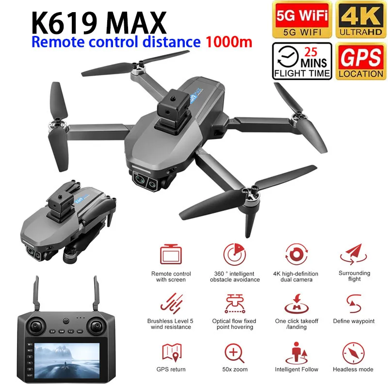 K619 MAX RC Drohne GPS 5G WIFI – Fpv Brushless Rc Drone 4K Bewertung und Preis