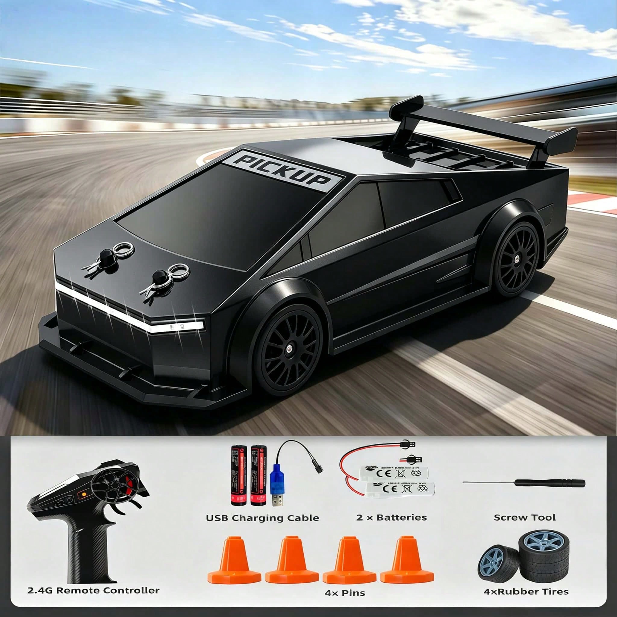 1:24 Maßstab, ferngesteuertes  – Rc Drift Car 1 24 Scale 4Wd Bewertung und Preis