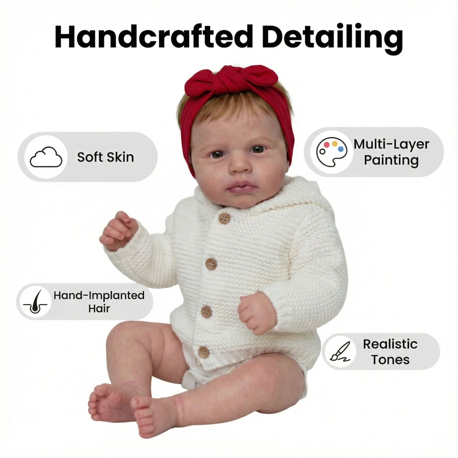49cm LOULOU Realistische Neuge – Reborn Baby Doll Silicone Realistic Bewertung und Preis